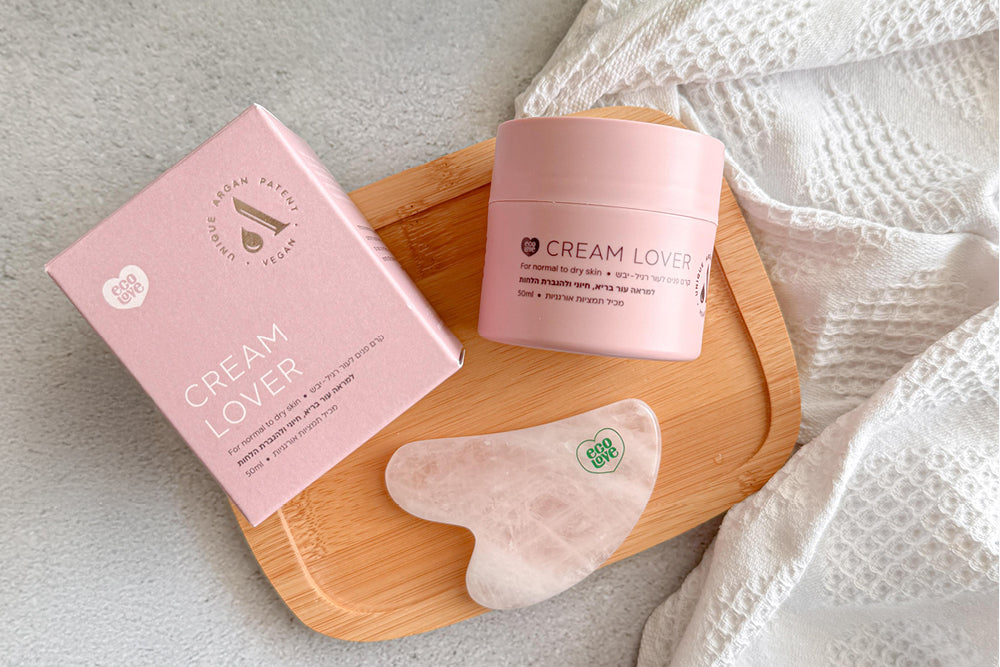 קרם LOVER ואבן גוואשה