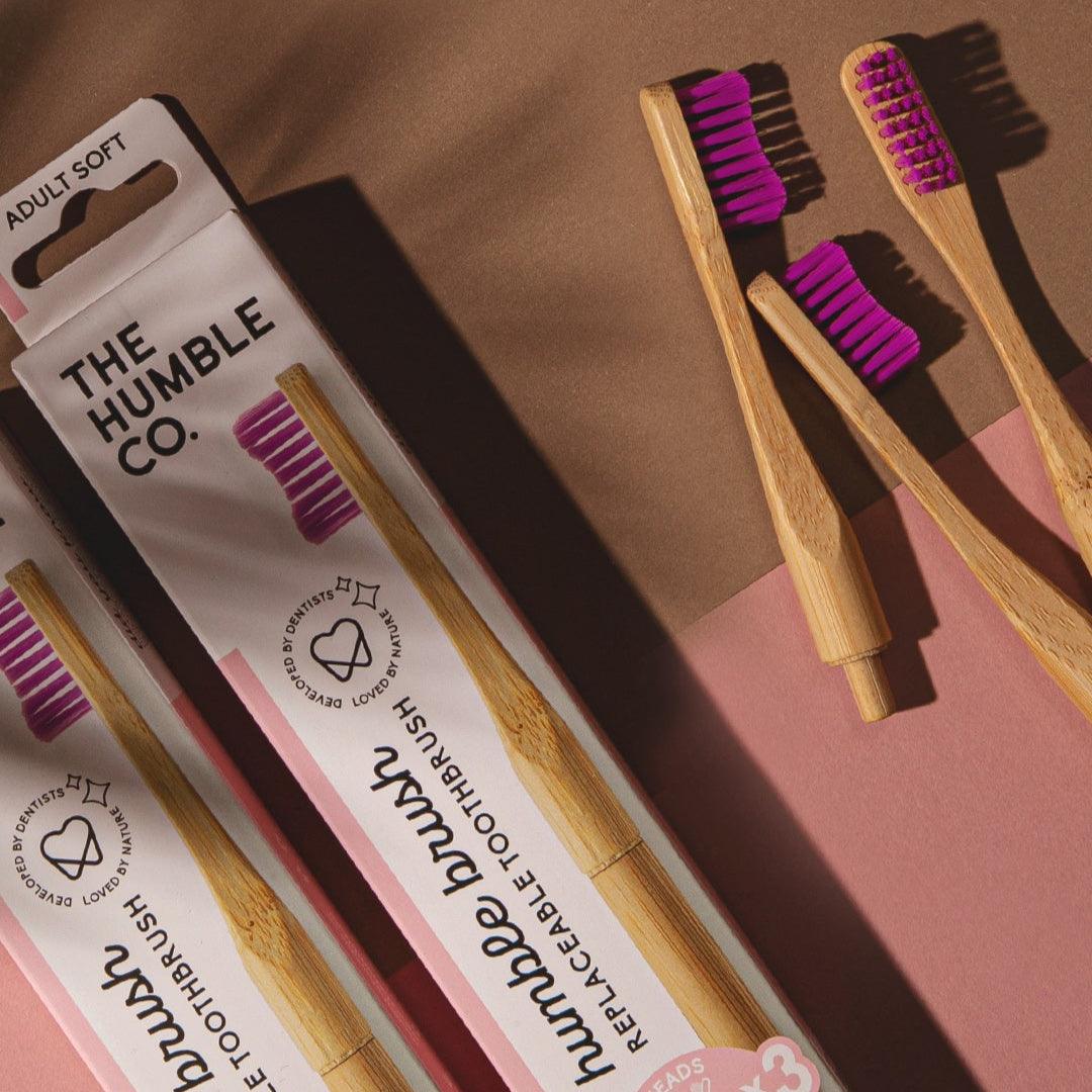 מברשת שיניים רכה מבמבוק, Humble Brush סגול