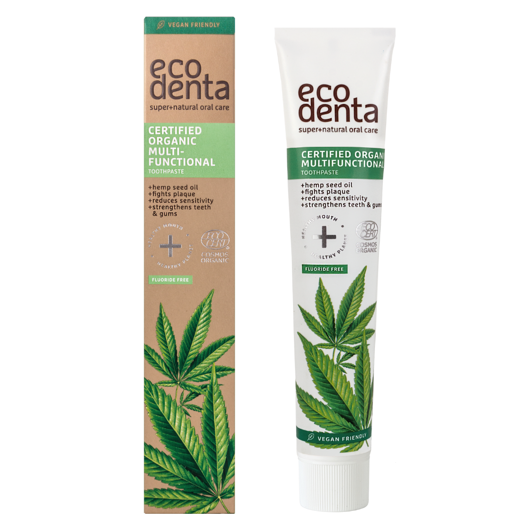משחת שיניים אורגנית עם שמן זרעי קנאביס