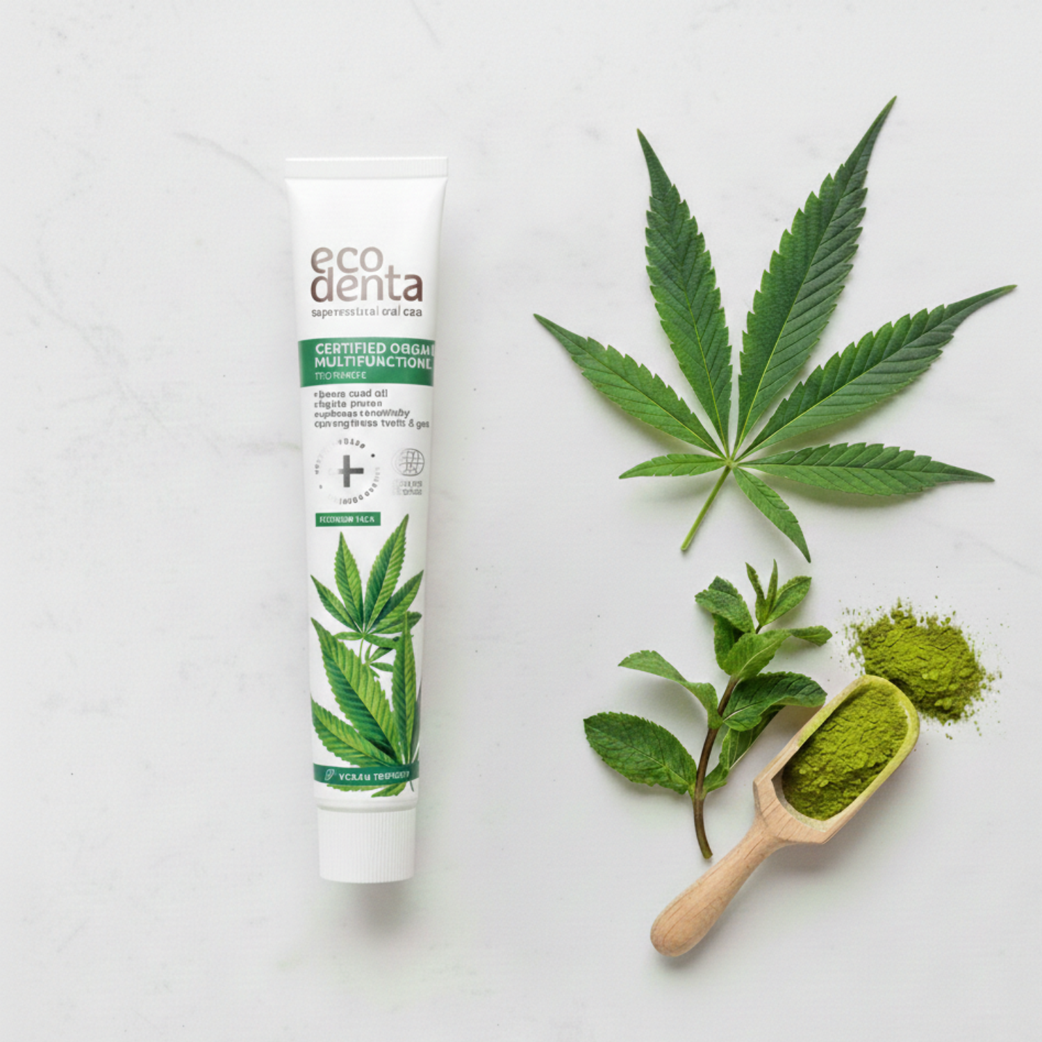 משחת שיניים אורגנית עם שמן זרעי קנאביס לחיזוק החניכיים