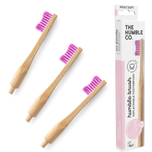 מברשת שיניים רכה מבמבוק, Humble Brush סגול