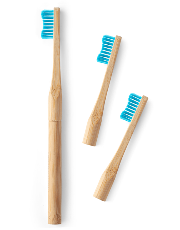 מברשת שיניים רכה מבמבוק, Humble Brush כחול