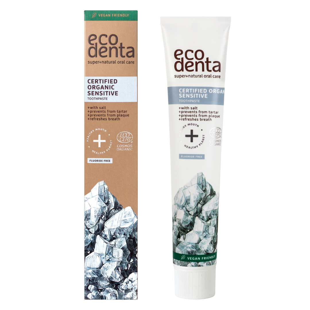 משחת שיניים אורגנית עם מלח לשיניים רגישות