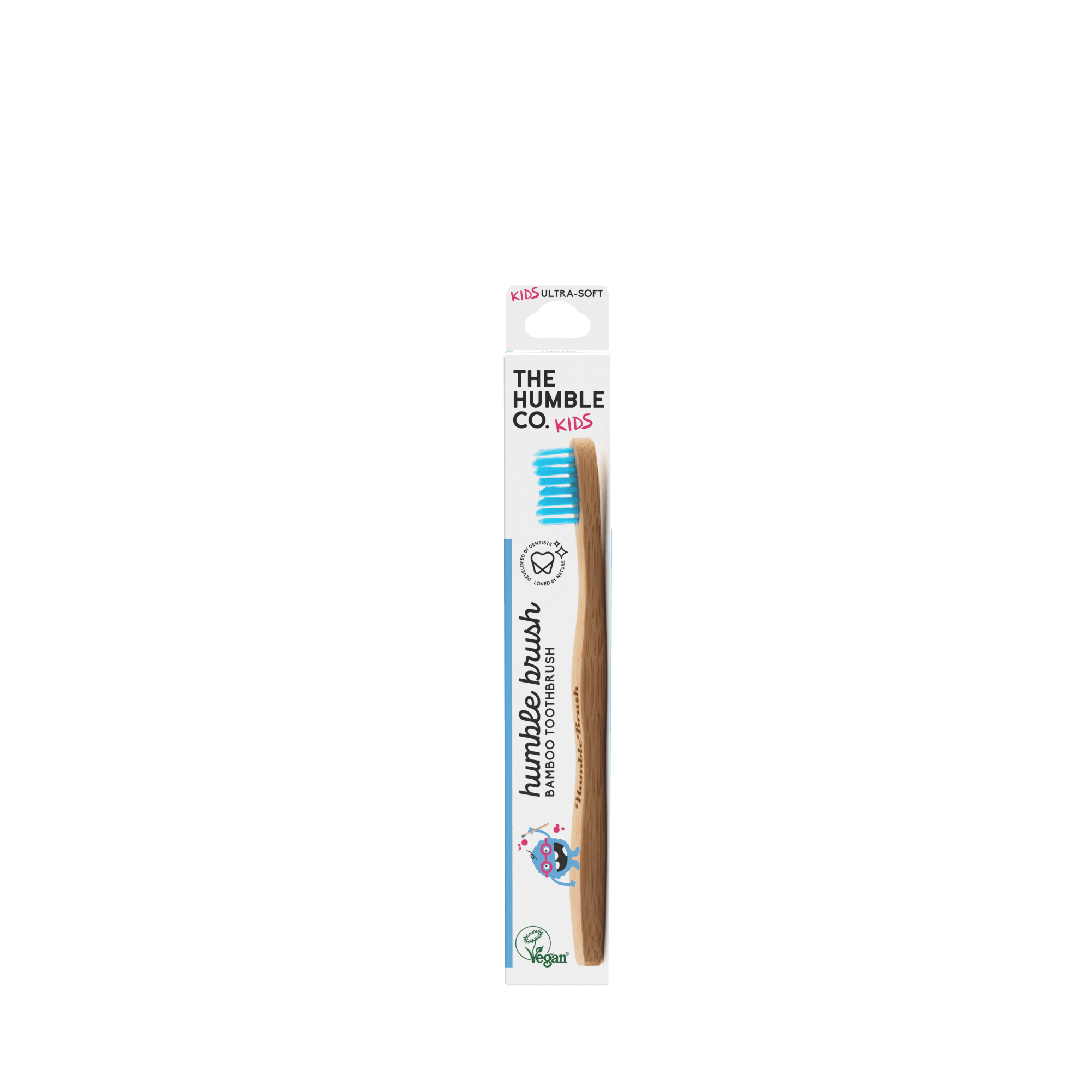 מברשת שיניים מבמבוק - ילדים Ultra Soft כחולה - Humble Brush